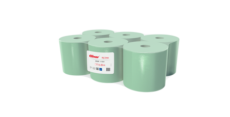 Ręcznik papierowy Cliver R 130/1 6 rolek zielone Lamix