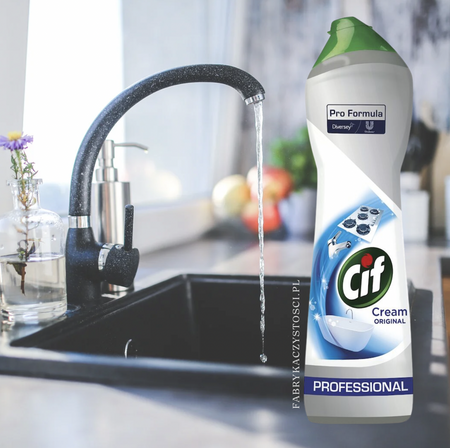 Cif Professional Cream - Mleczko do czyszczenia z mikrokryształkami 750 ml