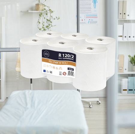 Ręcznik papierowy Ellis Professional R 120/2 Supermatic 6 rolek Lamix