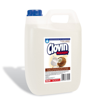 Mydło w płynie Clovin 5L mleko i kokos Antybakteryjne