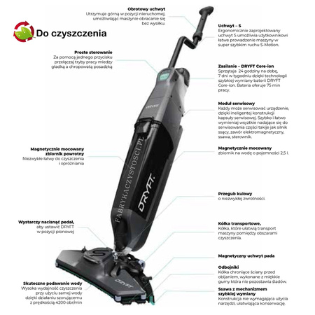 Motorscrubber Dryft Szorowarka S-Motion + 5l PP1