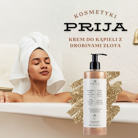 PRIJA - Krem do kąpieli z drobinkami złota - 380ml