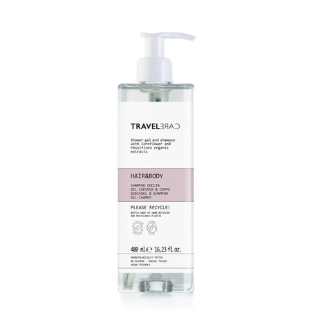 Travel Care Hair & Body Gel żel do włosów i ciała - 480 ml