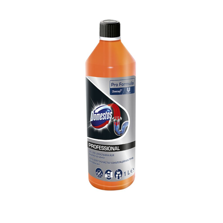 Domestos Pro Formula Drain Unblocker Gel 1L - preparat do udrażniania rur i odpływów ściekowych