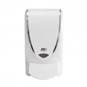 Dozownik do mydła w pianie 1L biały z elementami chromowanymi Deb Stoko