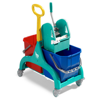 Wózek TTS Nick z wiadrami 2x25l