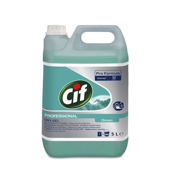 Cif Pro Formula Oxygel Ocean 5L - skoncentrowany preparat do mycia podłóg i innych wodoodpornych powierzchni zmywalnych